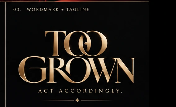 TOO GROWN — Act Accordingly.